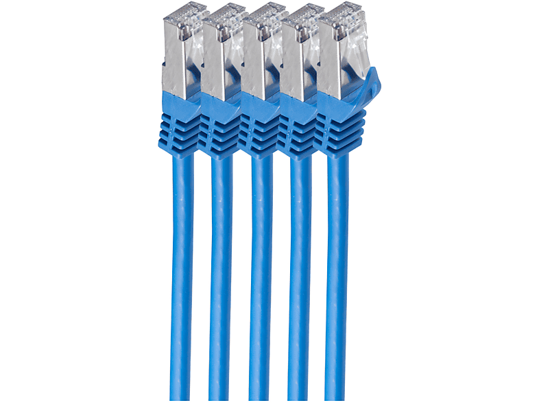 blau 0,25m, 0,25 PIMF Patchkabel SHIVERPEAKS 7 m. m Rohkabel RJ45 CAT Patchkabel,