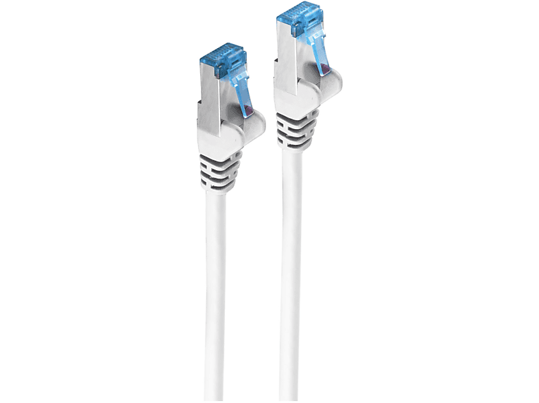 SHIVERPEAKS Patchkabel cat6A S/FTP PIMF weiß 0,5m, Patchkabel, 0,5 m