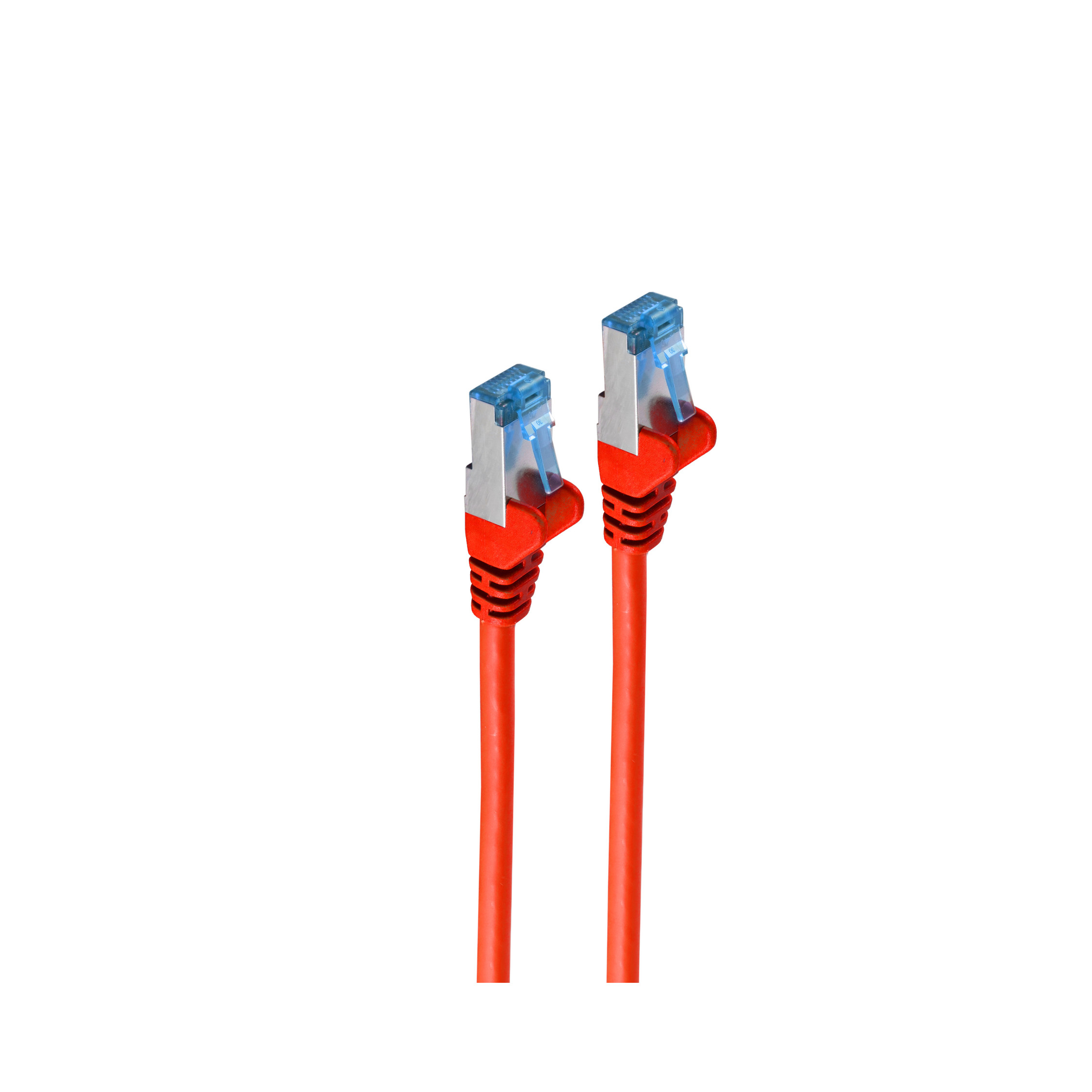 SHIVERPEAKS Patchkabel S/FTP 0,25m, rot 0,25 cat6A m PIMF Patchkabel