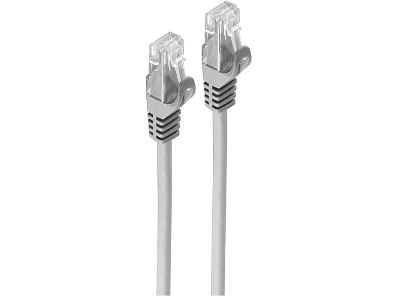 SHIVERPEAKS RJ45 Patchkabel 7 grau U/UTP m Patchkabel, 2 CAT Rohkabel 2m