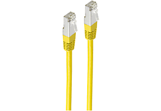 SHIVERPEAKS Patchkabel cat 6 S/FTP PIMF Halogenfrei gelb 15m, Patchkabel, 15 m