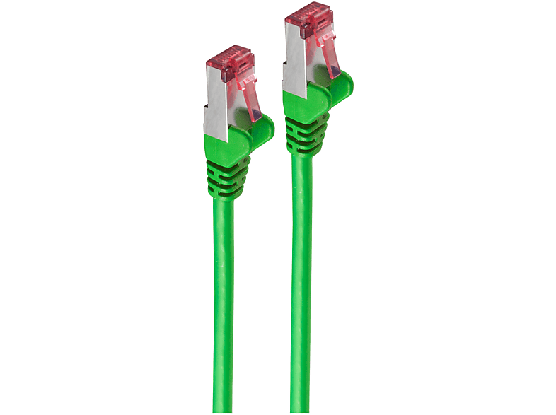SHIVERPEAKS Patchkabel cat6A S/FTP PIMF Halogenfrei grün 10m, Patchkabel, 10 m | Adapter & Netzwerkkabel
