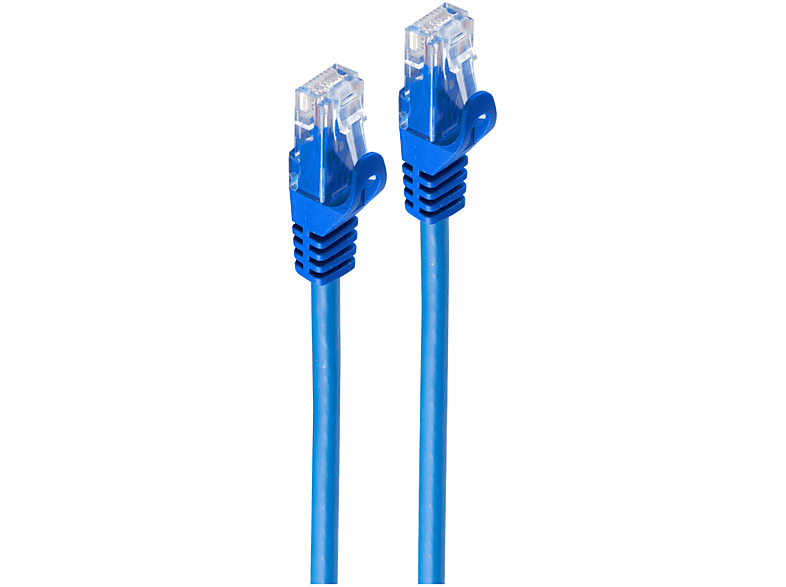 SHIVERPEAKS RJ45 Patchkabel CAT 7 Rohkabel U/UTP blau 30m, Patchkabel, 30 m