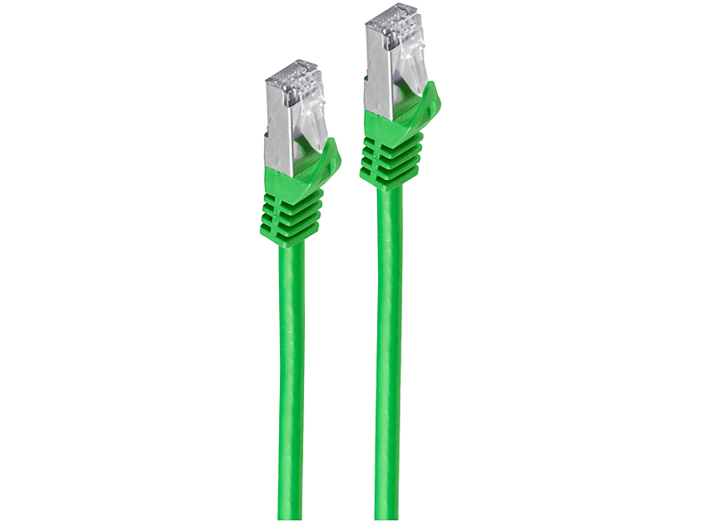 30 grün Patchkabel m. SHIVERPEAKS 30m, m Patchkabel, PIMF RJ45 7 CAT Rohkabel