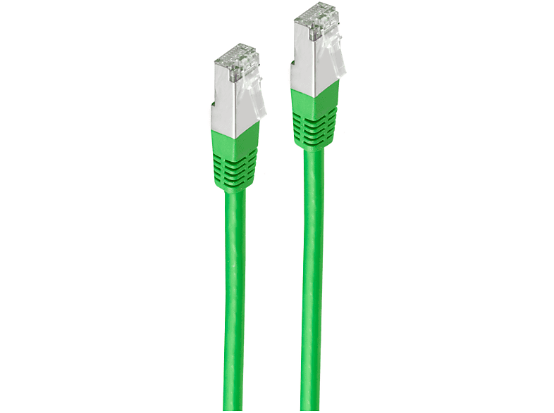 SHIVERPEAKS Patchkabel cat 6 S/FTP PIMF Halogenfrei grün 3m, Patchkabel, 3 m