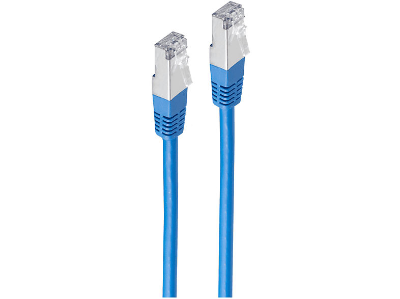 SHIVERPEAKS Patchkabel cat. 5e SF/UTP blau 30m, Patchkabel, 30 m