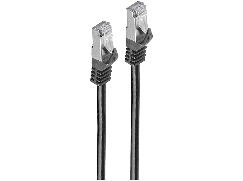 schw 20 SHIVERPEAKS Patchkabel, Rohkabel CAT RJ45 20m, m. Patchkabel PIMF 7 m