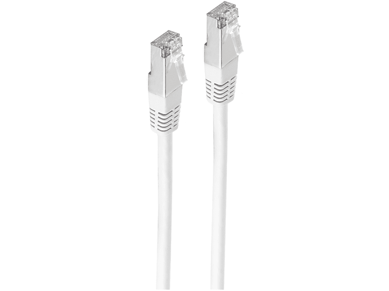 SHIVERPEAKS Patchkabel cat 6 S/FTP PIMF Halogenfrei weiß 2m, Patchkabel, 2 m