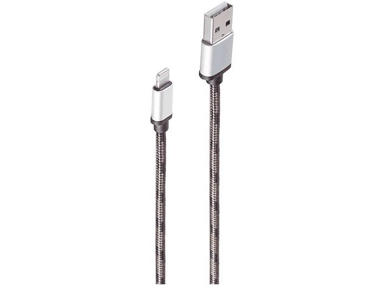 SHIVERPEAKS USB-Ladekabel USB 0,3m, m, A braun Stecker grün - 0,3 8-pin Ladekabel, Stecker