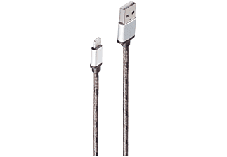 SHIVERPEAKS USB-Ladekabel A Stecker auf 8-pin Stecker braun 2m, USB Ladekabel, 2 m, grün