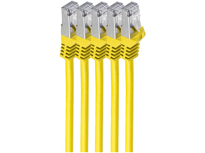 gelb Rohkabel Patchkabel, PIMF RJ45 m. 3m, m 7 3 SHIVERPEAKS Patchkabel CAT