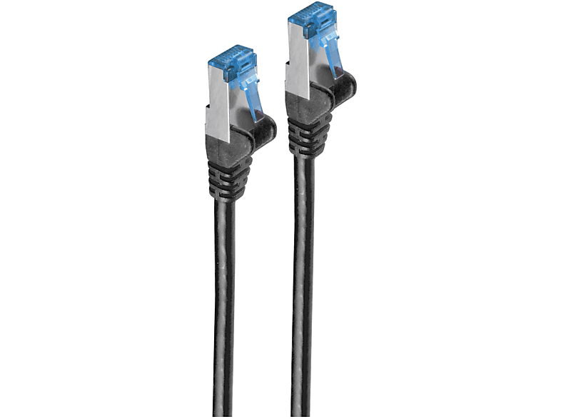 SHIVERPEAKS m Patchkabel, PIMF S/FTP 2m, Patchkabel schwarz 2 cat6A