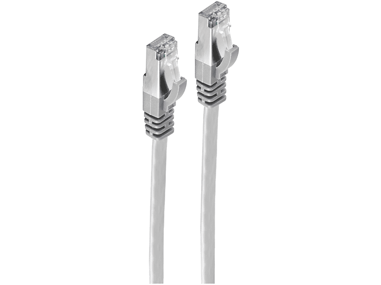 15 Rohkabel RJ45 15m, m. slim Patchkabel, Flachkabel m 7 CAT SHIVERPEAKS