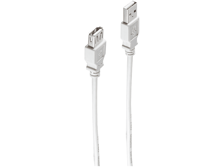 SHIVERPEAKS USB Verlängerung A 2.0 A Kabel 1,8m / Stecker Buchse USB USB