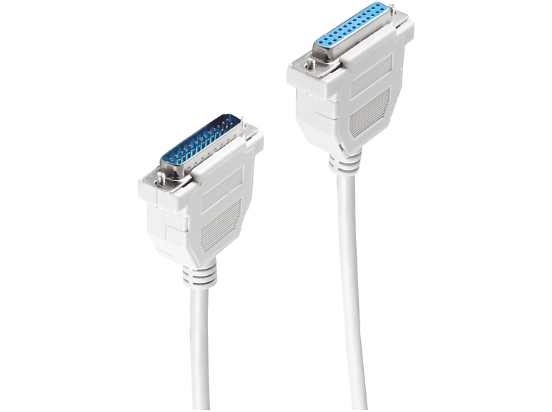 SHIVERPEAKS SUB-D Verl. 25pol Sub D-St/25pol Sub D-Buchse 1,8m SUB-D Kabel, grau | VGA Kabel