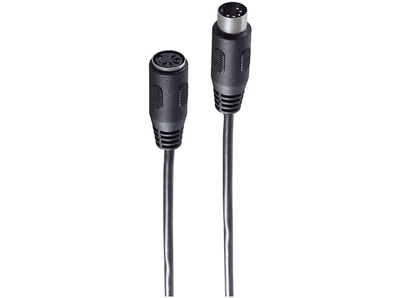 Verlängerung- DIN Audio Kabel, 5-pol. Buchse 2,5 2,5m, Stecker/ DIN SHIVERPEAKS m