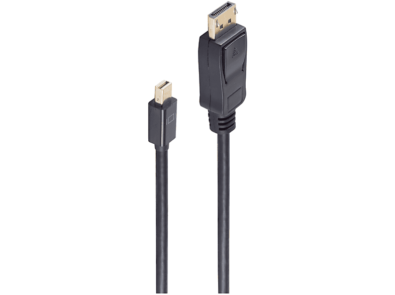 SHIVERPEAKS Mini Displayport/ Displayport, m 1.2, DisplayPort 1 schwarz Kabel, 1m, 4K