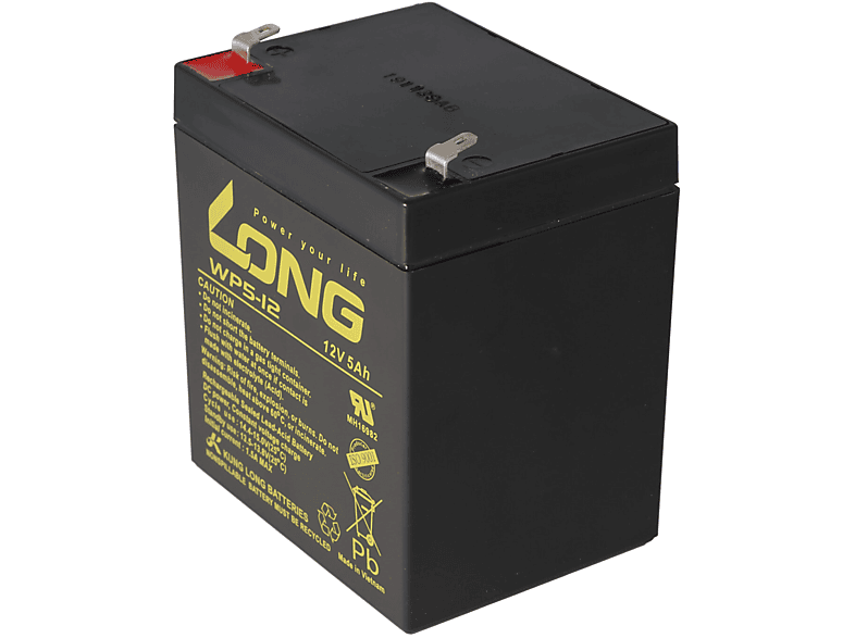 KUNG LONG Kung Long WP5-12 Blei Akku 12 Volt 5Ah z.B. passend für den Batterypack APCRBC140 von APC, es werden Pb - Blei Bleiakku, 5000 mAh