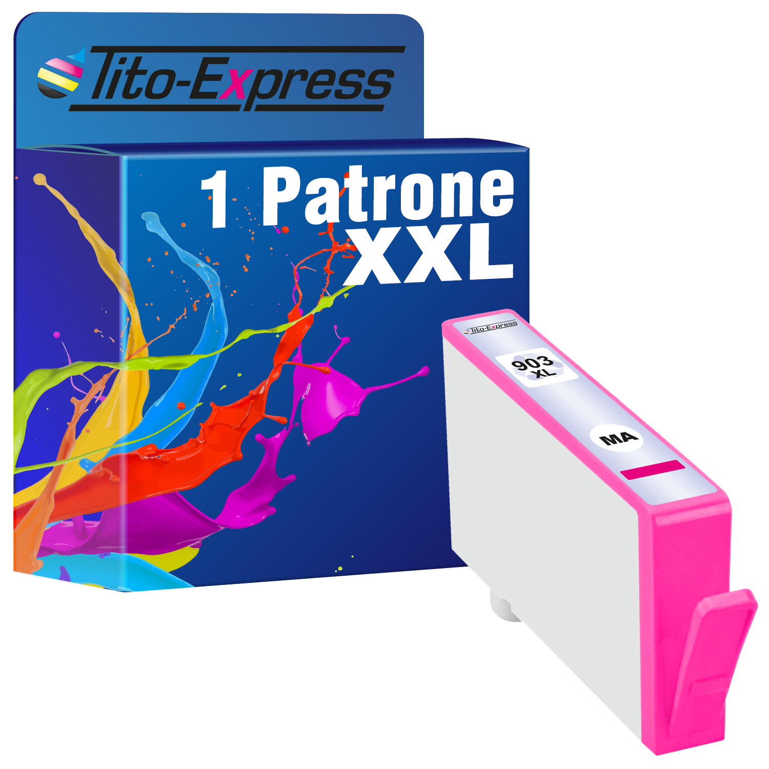 XL (T6M07AE) Patrone PLATINUMSERIE HP 903 TITO-EXPRESS ersetzt 1 Magenta Tintenpatrone
