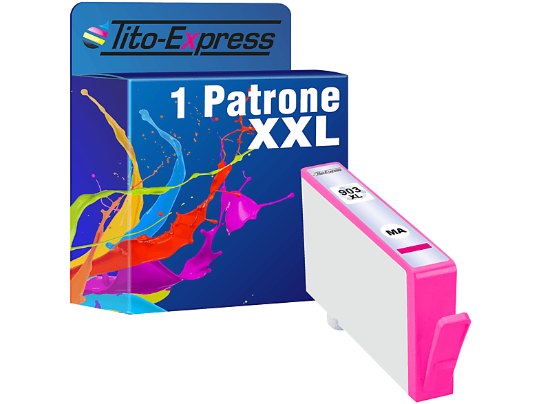 Magenta 903 PLATINUMSERIE Patrone Tintenpatrone XL TITO-EXPRESS ersetzt 1 HP (T6M07AE)