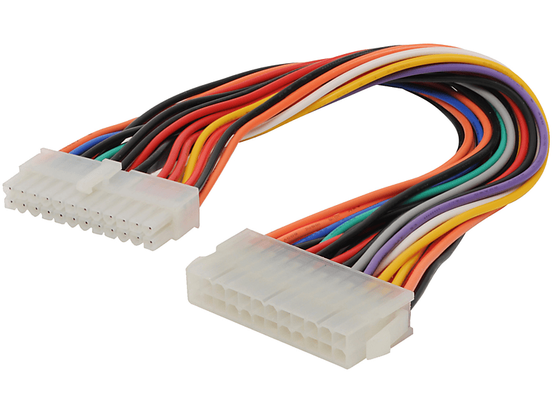 SHIVERPEAKS Mainboard Kabel 24pol St/24pol Buchse 0,3m PC Stromkabel, schwarz | Netzteile & Ladegeräte