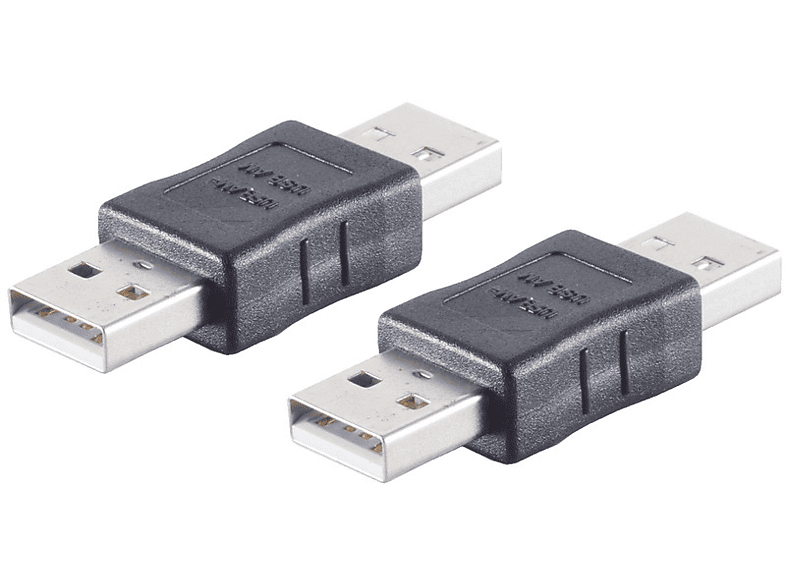 SHIVERPEAKS USB Adapter 2.0 USB Stecker A / A grau Stecker Adapter