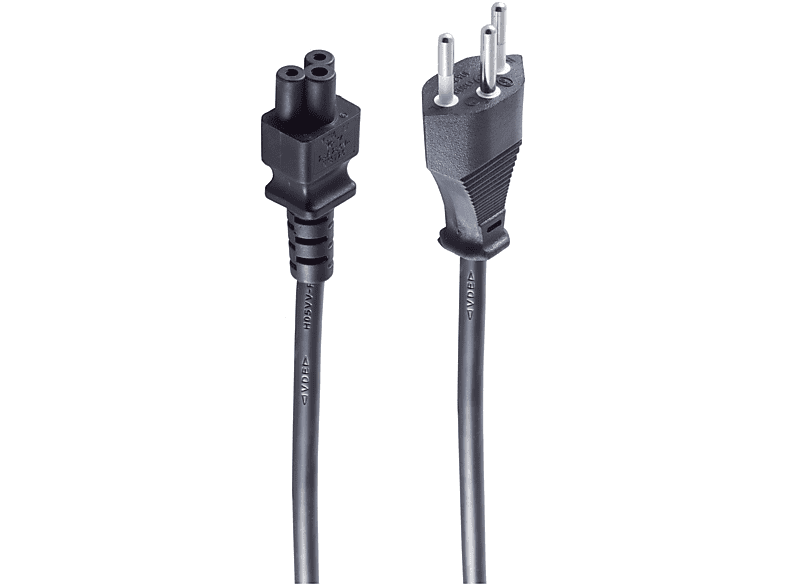 Pronomic IEC Netzkabel Verlängerung 2,5m - Kaltgerätestecker Auf Buchse Für Studio Bühne