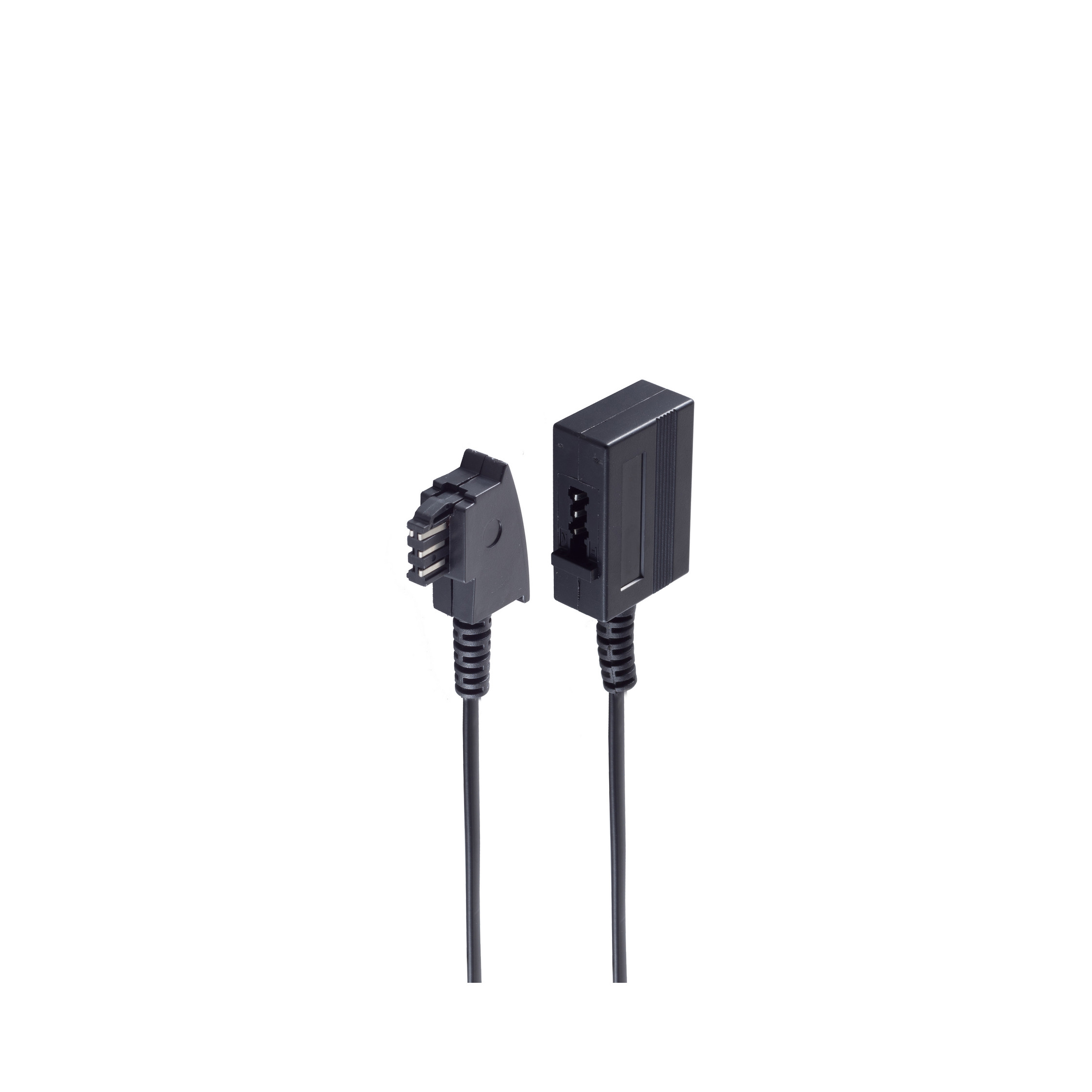 15m F-Stecker SHIVERPEAKS schwarz F-Kupplung Kabel ISDN TAE TAE TAE /