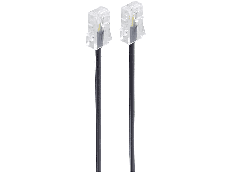 / ISDN 8/4 Kabel TAE Western-Stecker SHIVERPEAKS 10m Western-Stecker 8/4 schwarz