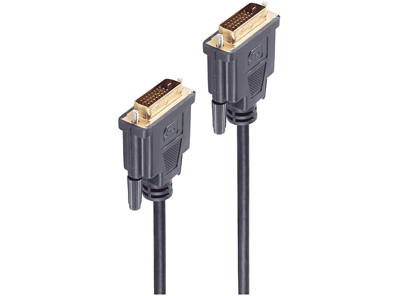 SHIVERPEAKS DVI-D St. / DVI-D m Kabel, DVI 5m, 24+1 verg. Dual-Link 5 St