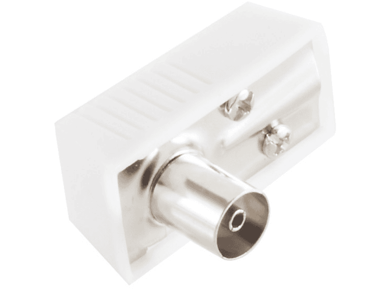 Adapter Stecker/ Schraubanschluß Antennen Koaxial-Winkelkupplung, SHIVERPEAKS