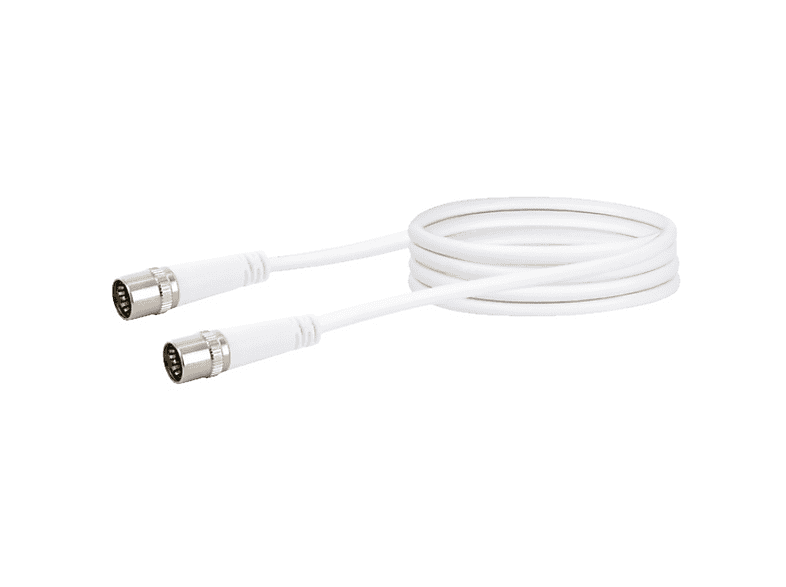SCHWAIGER SAT-Anschlusskabel 15 M, F-Stecker, 90 DB Schirmung – Für Receiver & TV
