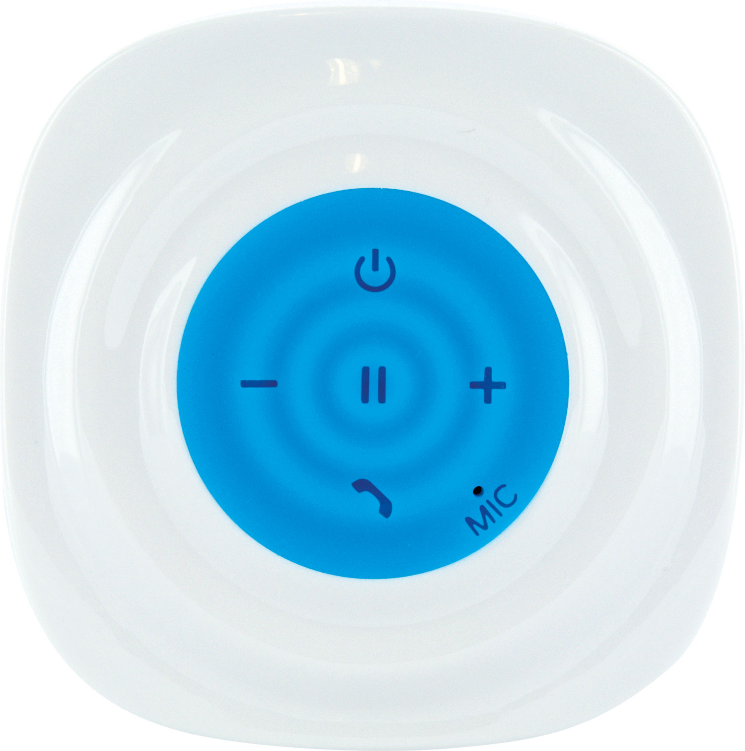 SCHWAIGER -LS500BT Lautsprecher 512- Blau/Weiß) Bluetooth® (Boombox, Saugnapf mit
