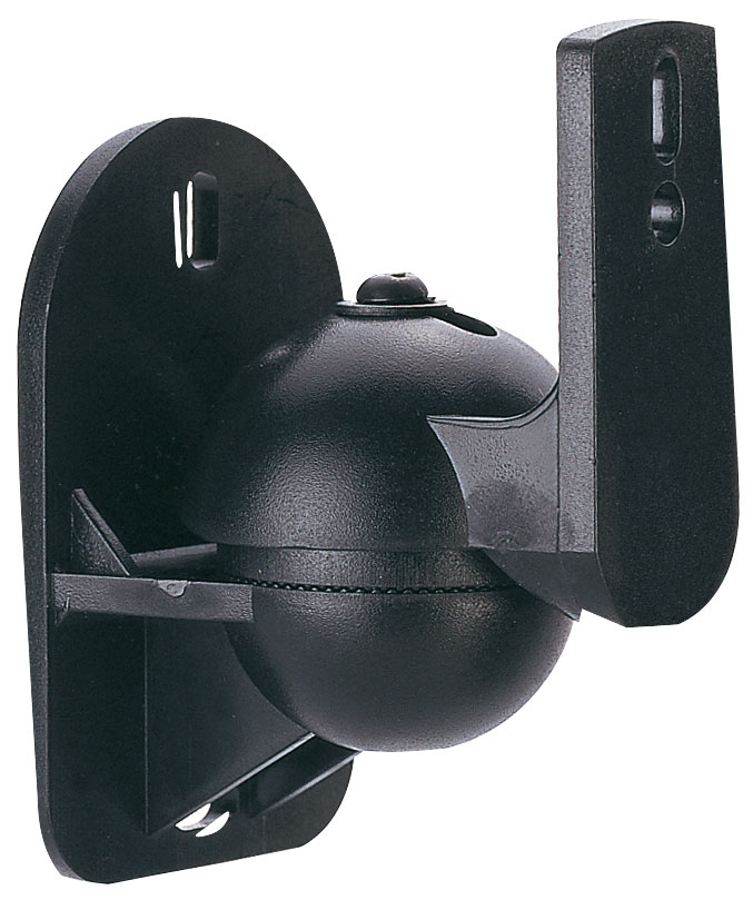 SCHWAIGER -TVB100 011- verstellbarem Boxenhalter mit Schwarz Schraubsockel