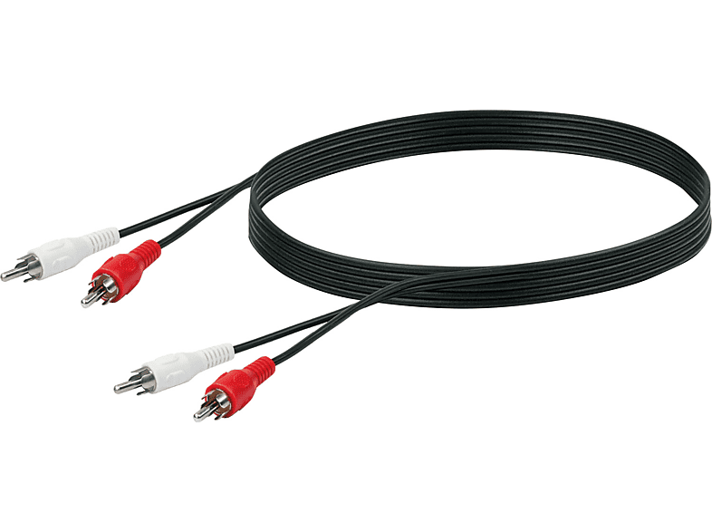SCHWAIGER -CIK025 053-, AUDIO Anschlusskabel 2 CINCH Stecker <gt/>  2 CINCH Stecker, 2,5 m | Adapter & Kabel