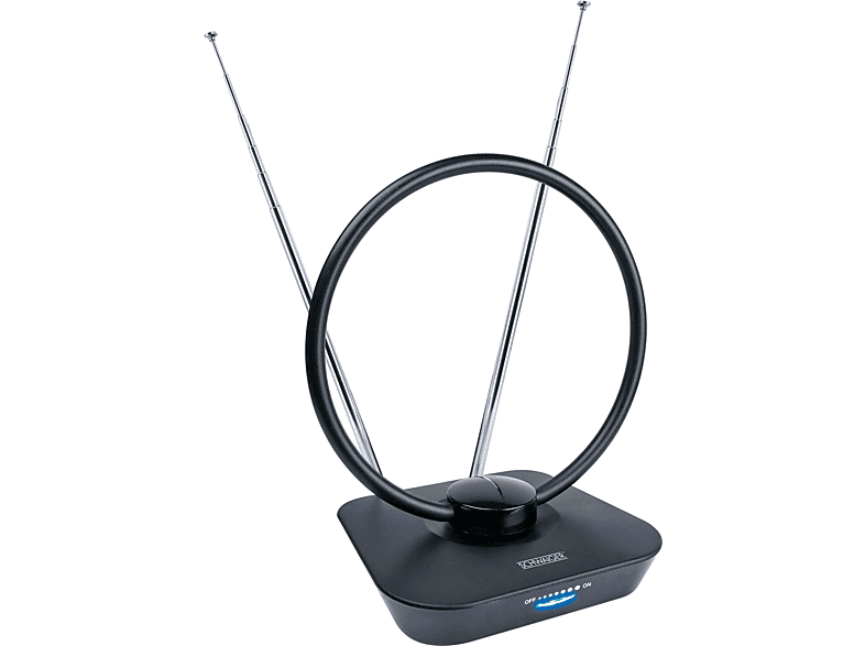 SCHWAIGER -ZA8960 013- DVB-T2(T) Zimmerantenne (aktiv) für den Empfang von UKW, VHF, UHF