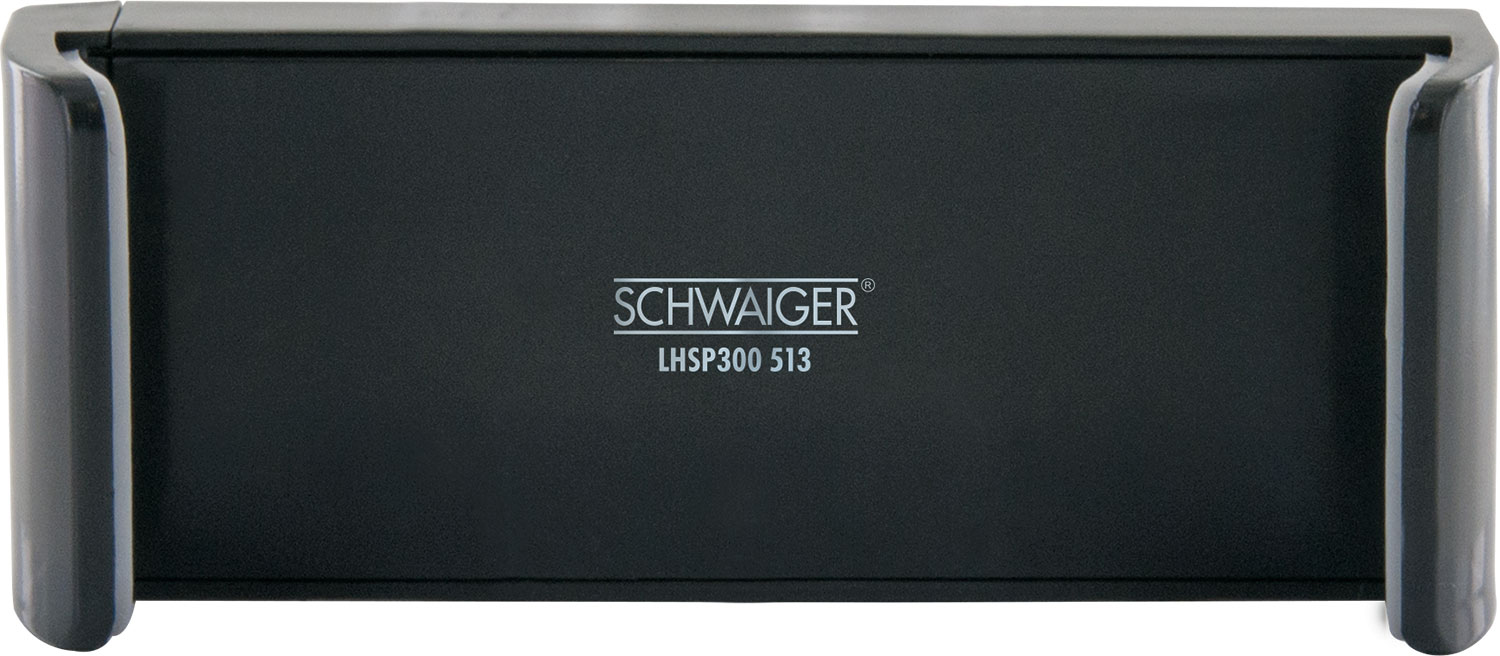 SCHWAIGER -LHSP300 513- Schwarz/Silber Smartphone Halterung für das Universal Lüftungsgitter