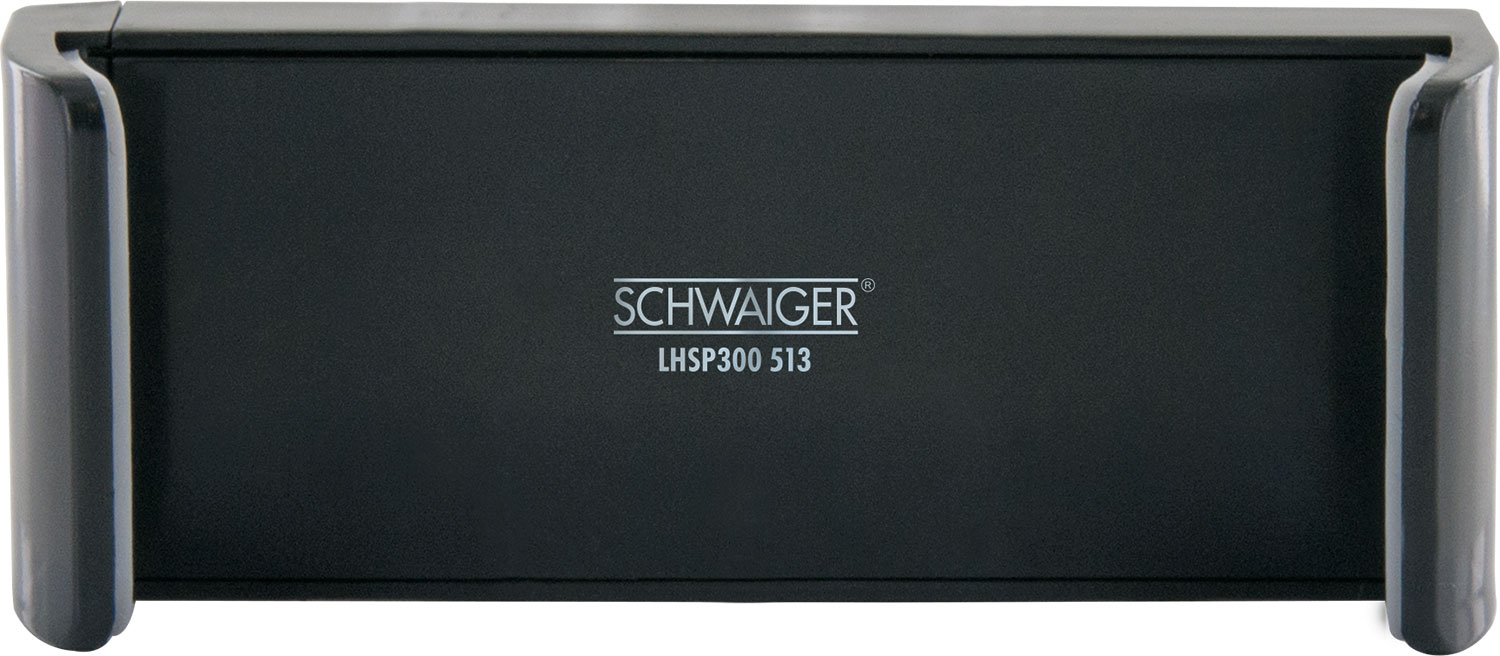 Schwarzes elektronisches Gerät mit aufgedrucktem Logo: SCHWAIGER LHSP300 513.