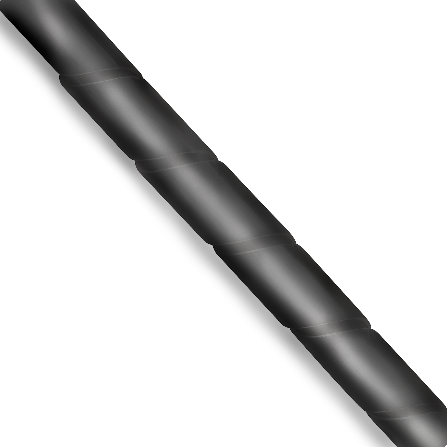 TPFNET Premium Spiral-Kabelschlauch 4-50mm, Schwarz, Schwarz Kabelschlauch, 10m