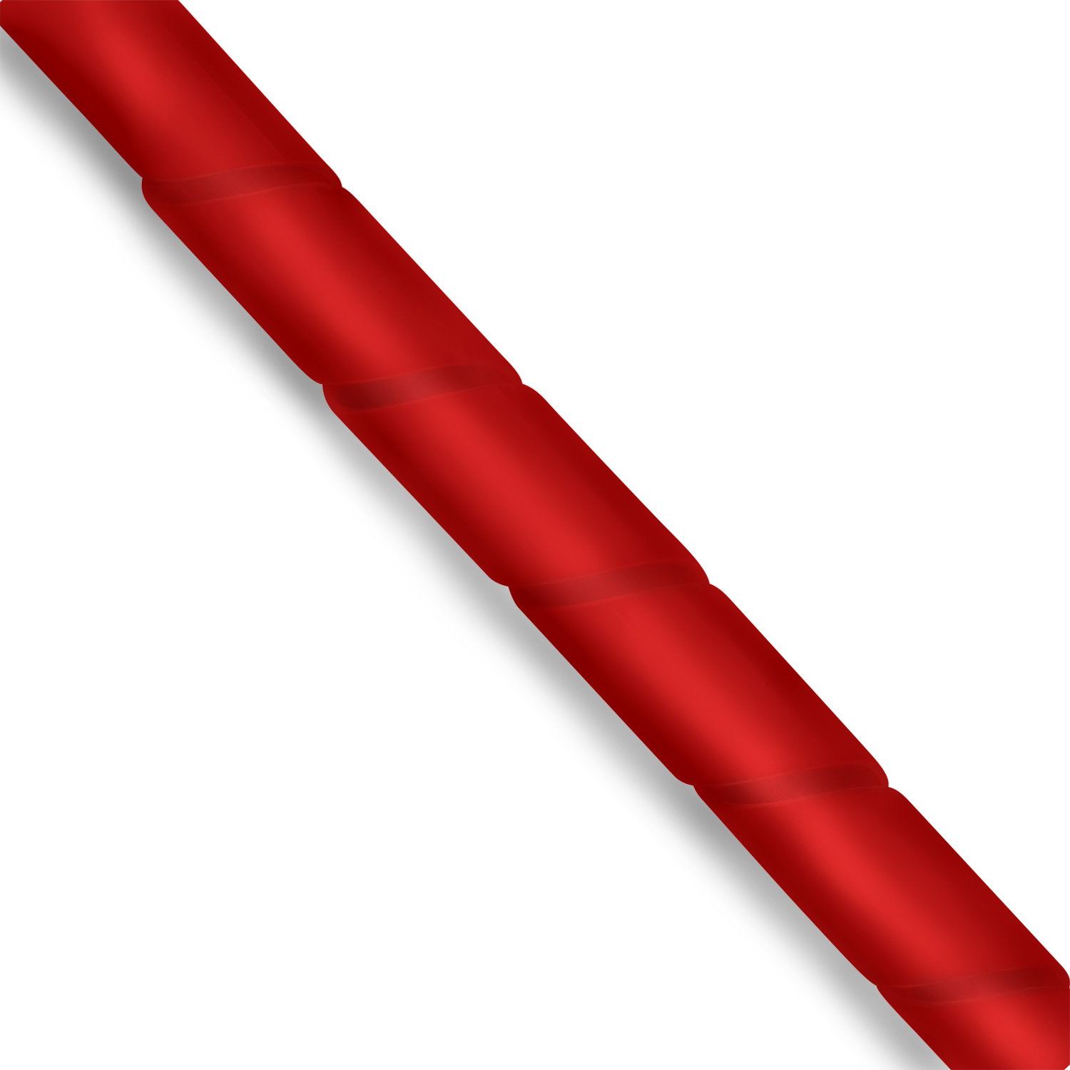 TPFNET Premium Spiral-Kabelschlauch 6-60mm, Rot Rot, Kabelschlauch, 10m