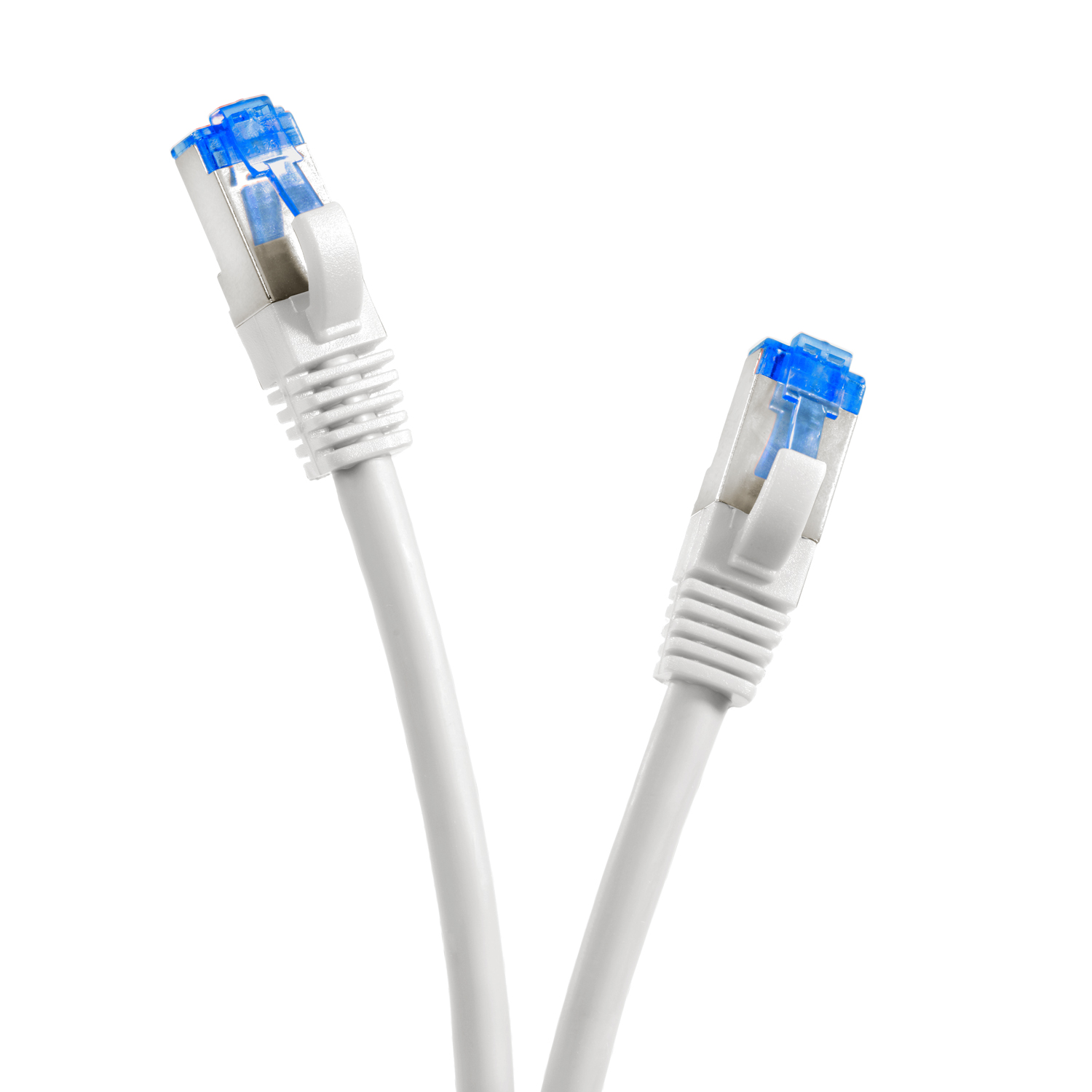 TPFNET 10m Patchkabel / Netzwerkkabel m weiß, 10 Netzwerkkabel, S/FTP 10GBit