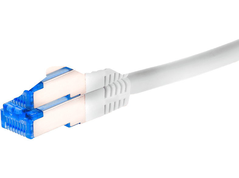 TPFNET 5er Pack 1,5m Patchkabel / Netzwerkkabel S/FTP 10GBit, weiß, Netzwerkkabel, 1,5 m