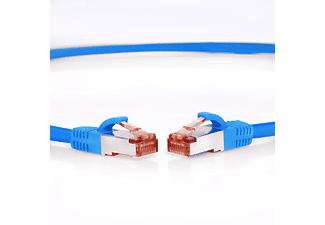 TPFNET 3m Patchkabel / Netzwerkkabel S/FTP 1000Mbit, blau, Netzwerkkabel, 3 m