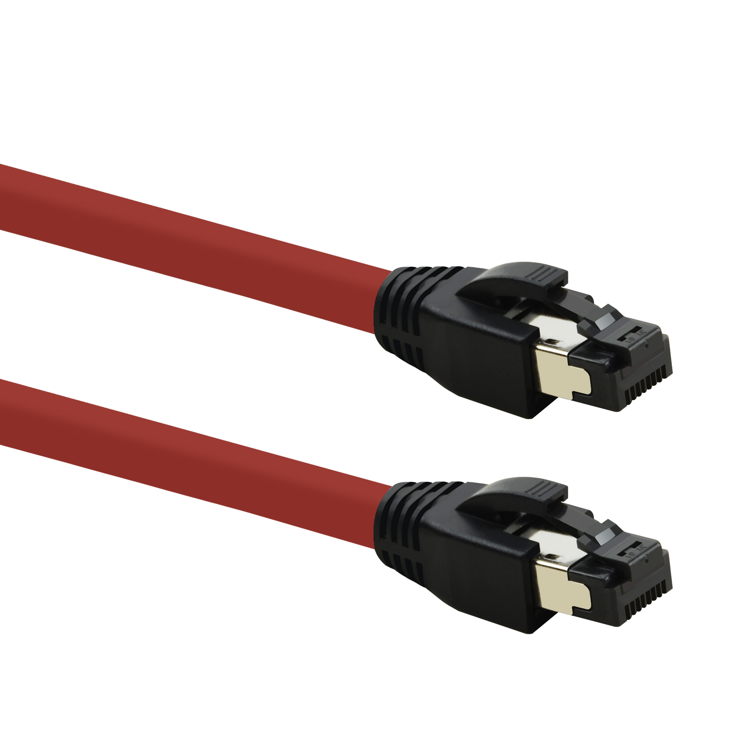 S/FTP Netzwerkkabel m 2m Netzwerkkabel, Patchkabel Pack 10er GBit, rot, 40 / TPFNET 2