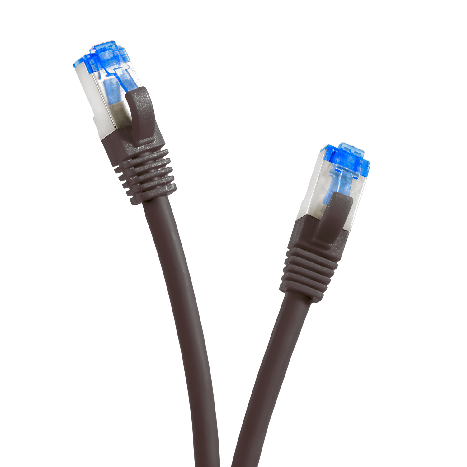TPFNET 0,25m Patchkabel S/FTP 10GBit, / Netzwerkkabel, schwarz, m 0,25 Netzwerkkabel