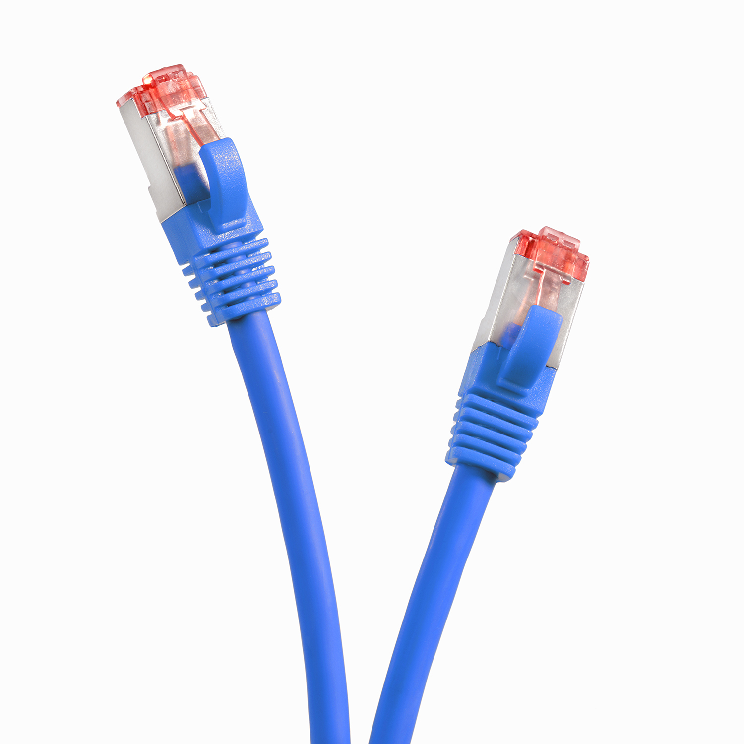 3 Patchkabel Pack 1000Mbit, / m blau, S/FTP TPFNET 10er Netzwerkkabel Netzwerkkabel, 3m