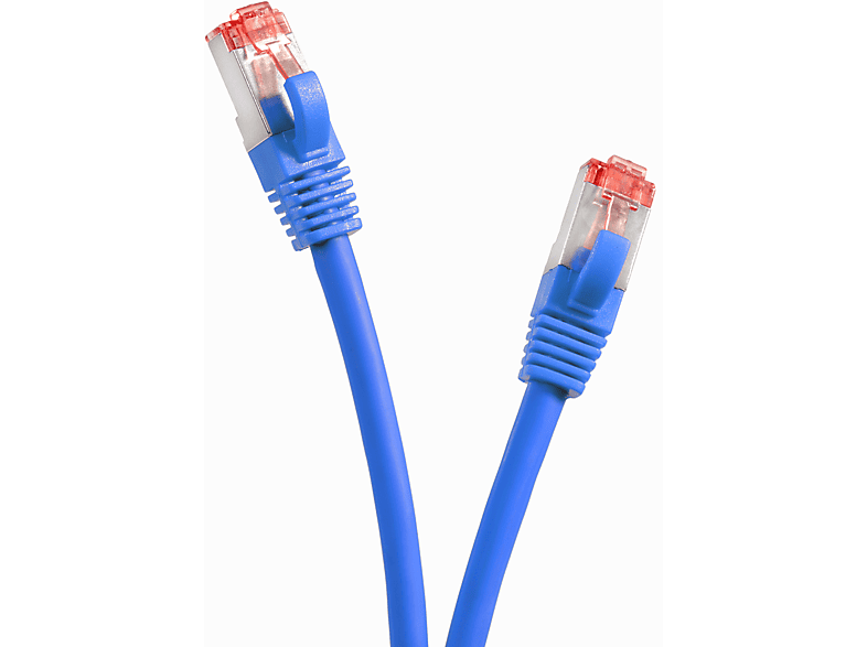 1000Mbit, 3m TPFNET Netzwerkkabel blau, Patchkabel / Netzwerkkabel, 3 S/FTP m