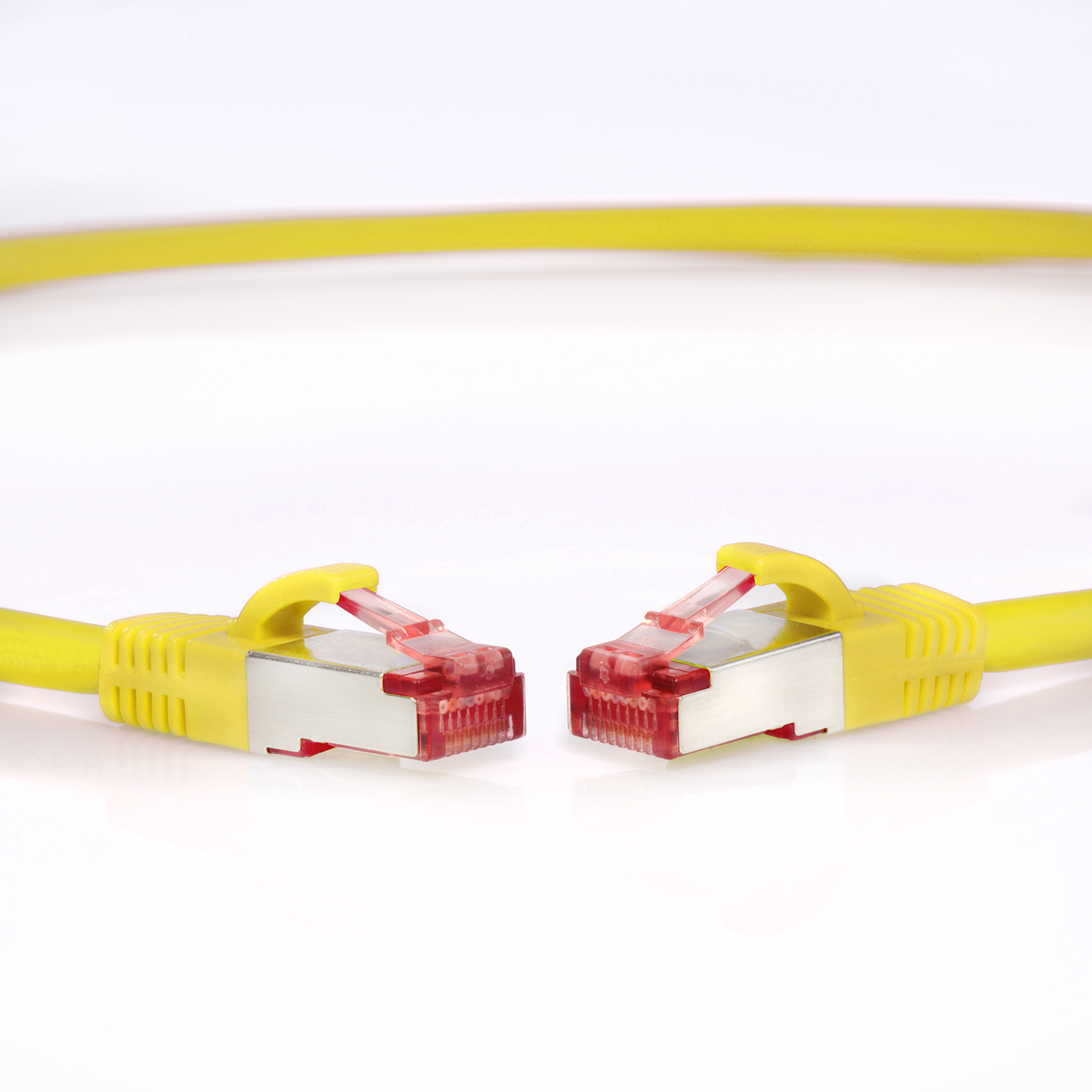 TPFNET 1,5m Patchkabel / Netzwerkkabel 1000Mbit, Netzwerkkabel, gelb, 1,5 m S/FTP
