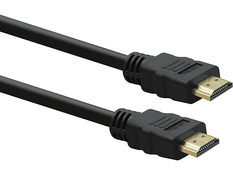 TPFNET Premium HDMI-Kabel abwärtskompatibel, mit Ethernet, Ultra HD, 8K, schwarz, 1,5m HDMI-Kabel