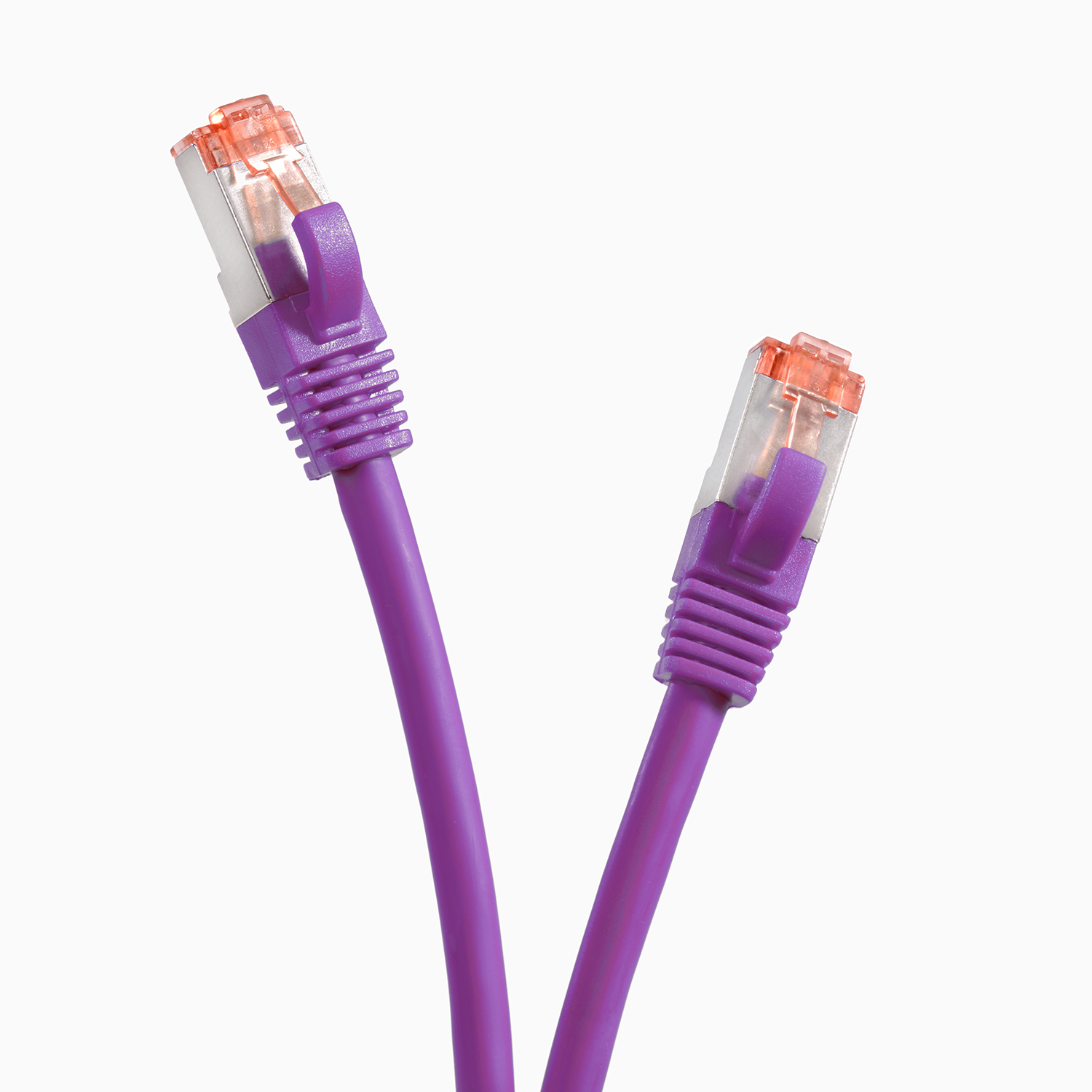 TPFNET 5er Pack 1m Patchkabel 1 1000Mbit, m S/FTP / violett, Netzwerkkabel, Netzwerkkabel